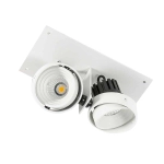 Lampa podtynkowa Patrizio GL7118-2/2X12W 4000K WH+BL Italux - zdjęcie 3